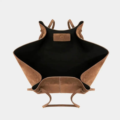 Slouchy Suede-Look Tote