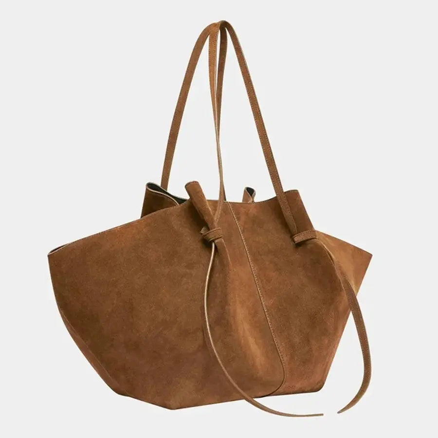 Slouchy Suede-Look Tote