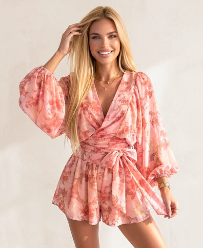 Tropical Wrap Jumpsuit