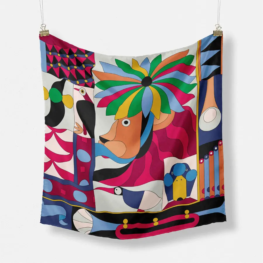 Tropicalia Satin Scarf