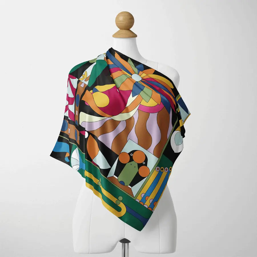 Tropicalia Satin Scarf
