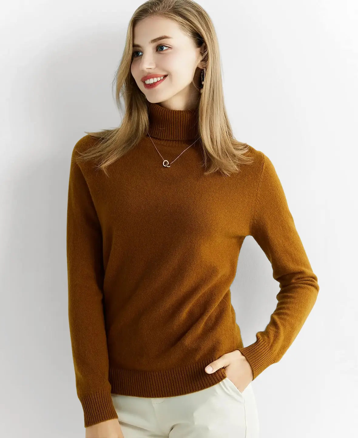 Turtleneck Sweater 100% Merino Wool