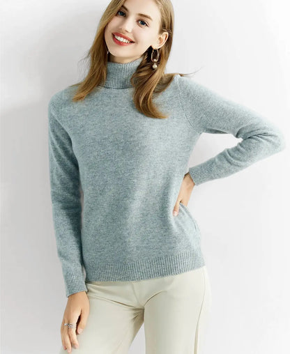 Turtleneck Sweater 100% Merino Wool