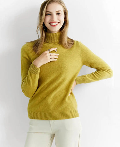 Turtleneck Sweater 100% Merino Wool