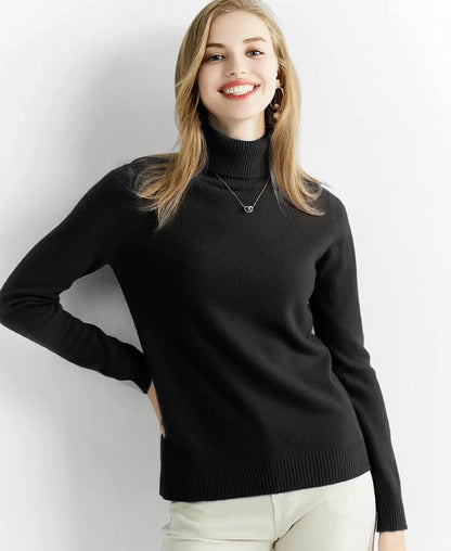 Turtleneck Sweater 100% Merino Wool