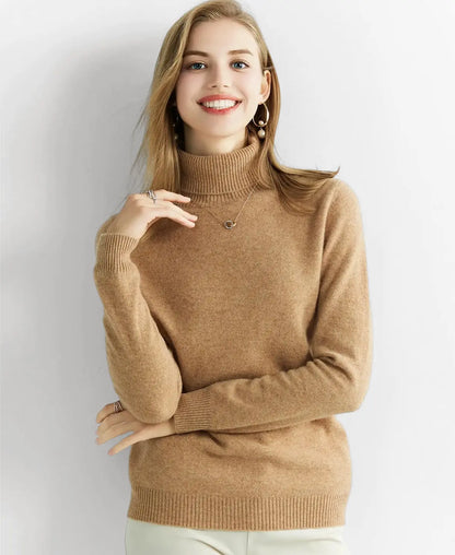 Turtleneck Sweater 100% Merino Wool