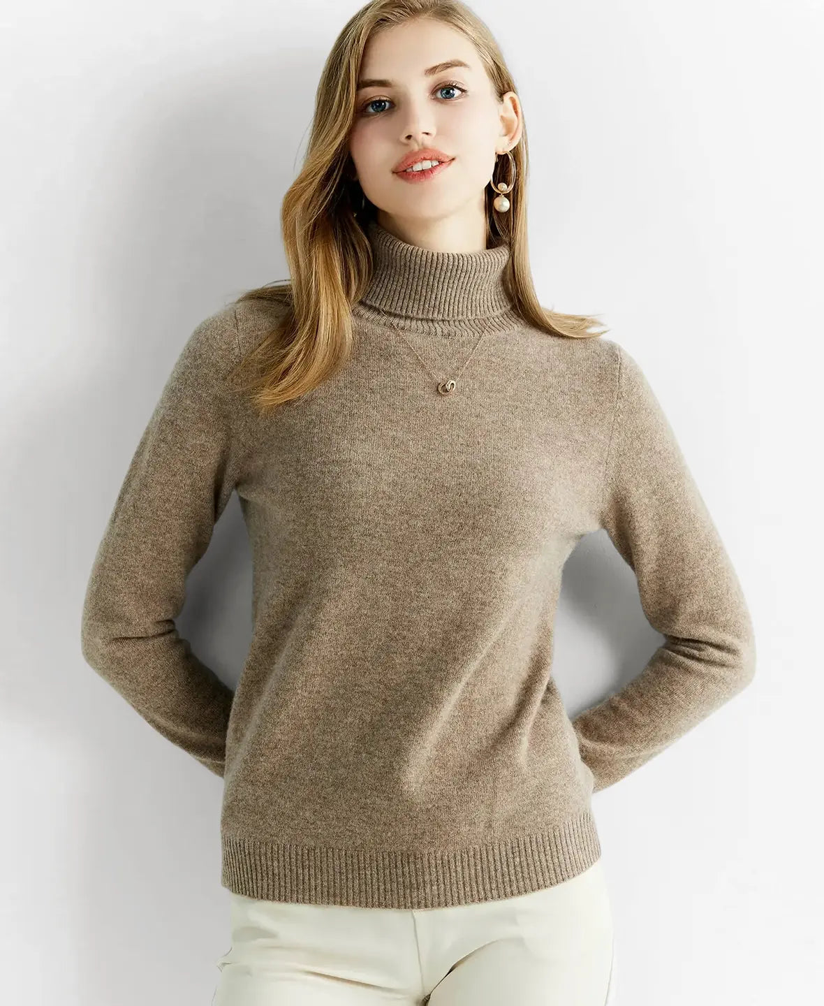Turtleneck Sweater 100% Merino Wool
