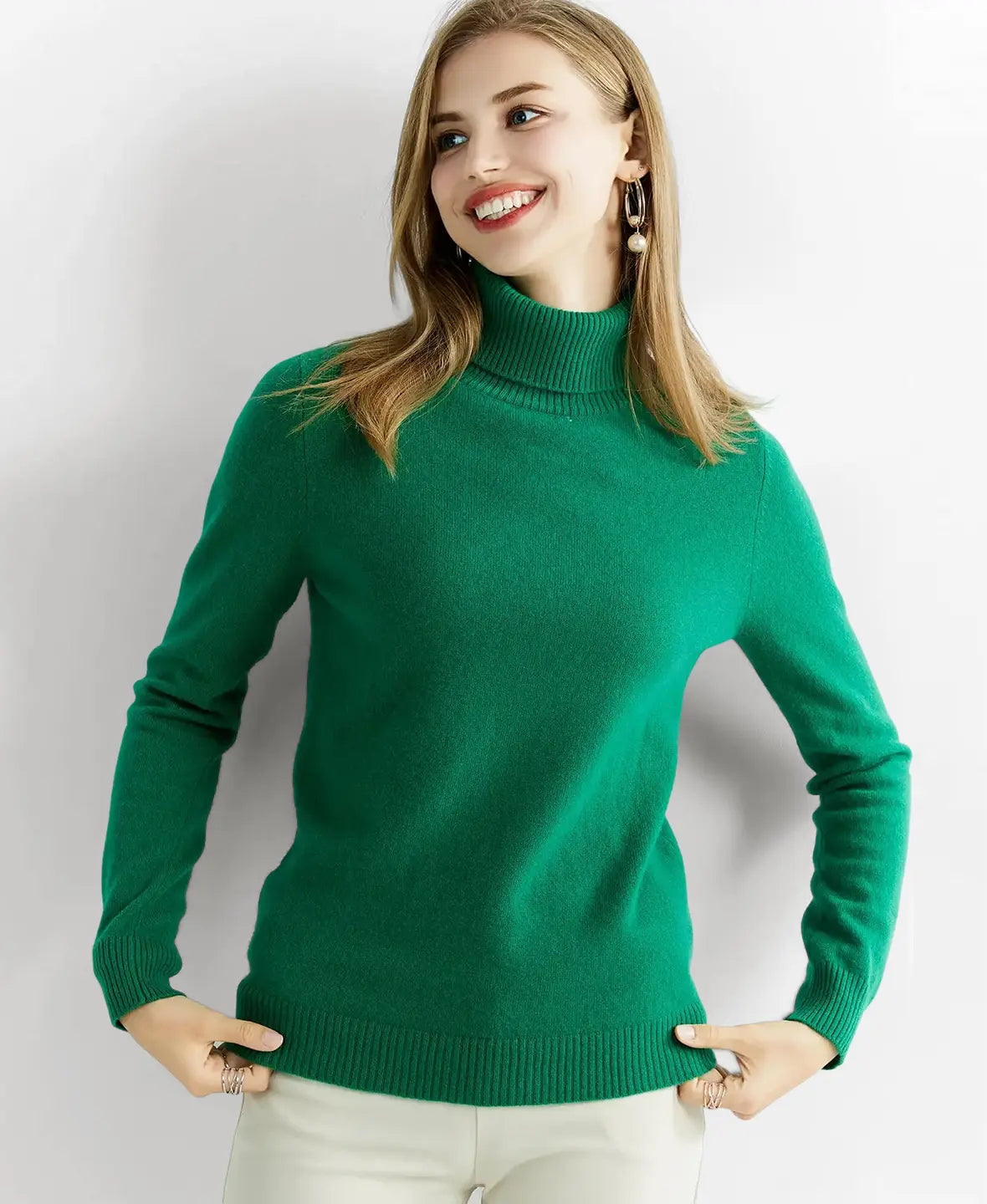 Turtleneck Sweater 100% Merino Wool