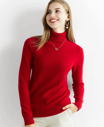 Turtleneck Sweater 100% Merino Wool