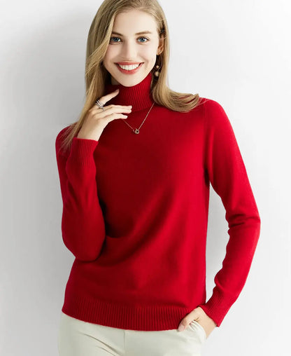 Turtleneck Sweater 100% Merino Wool