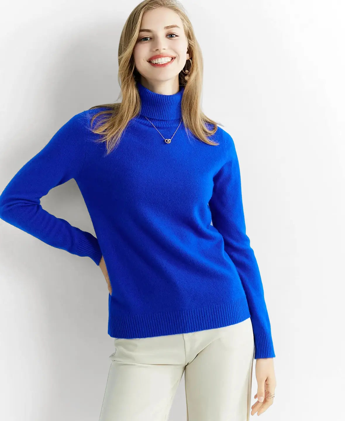 Turtleneck Sweater 100% Merino Wool