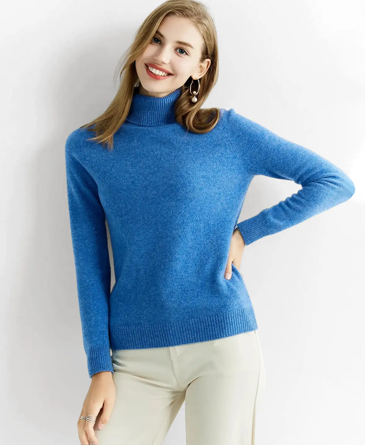 Turtleneck Sweater 100% Merino Wool