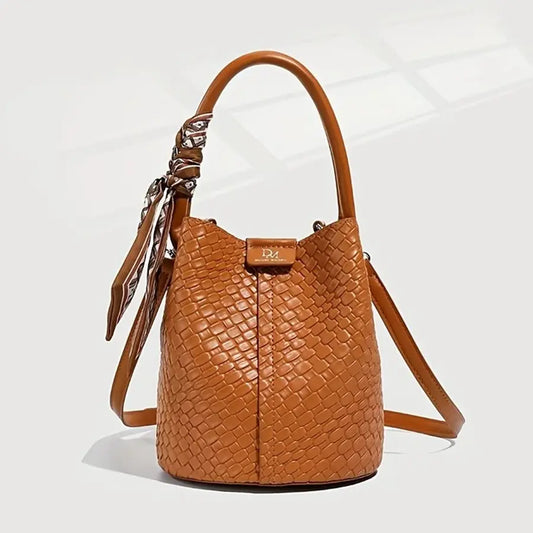 Twill Tie Bucket Bag