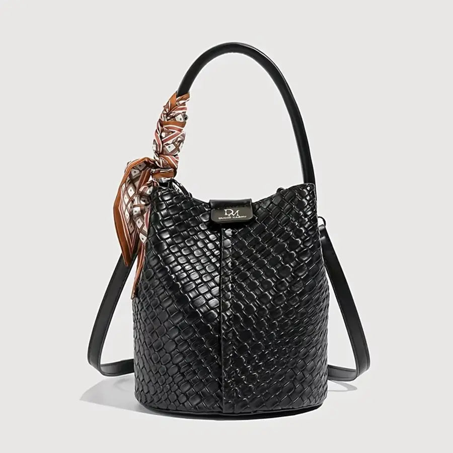 Twill Tie Bucket Bag