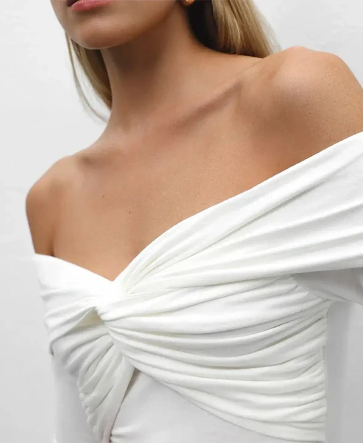 Twist Off-Shoulder Bodysuit