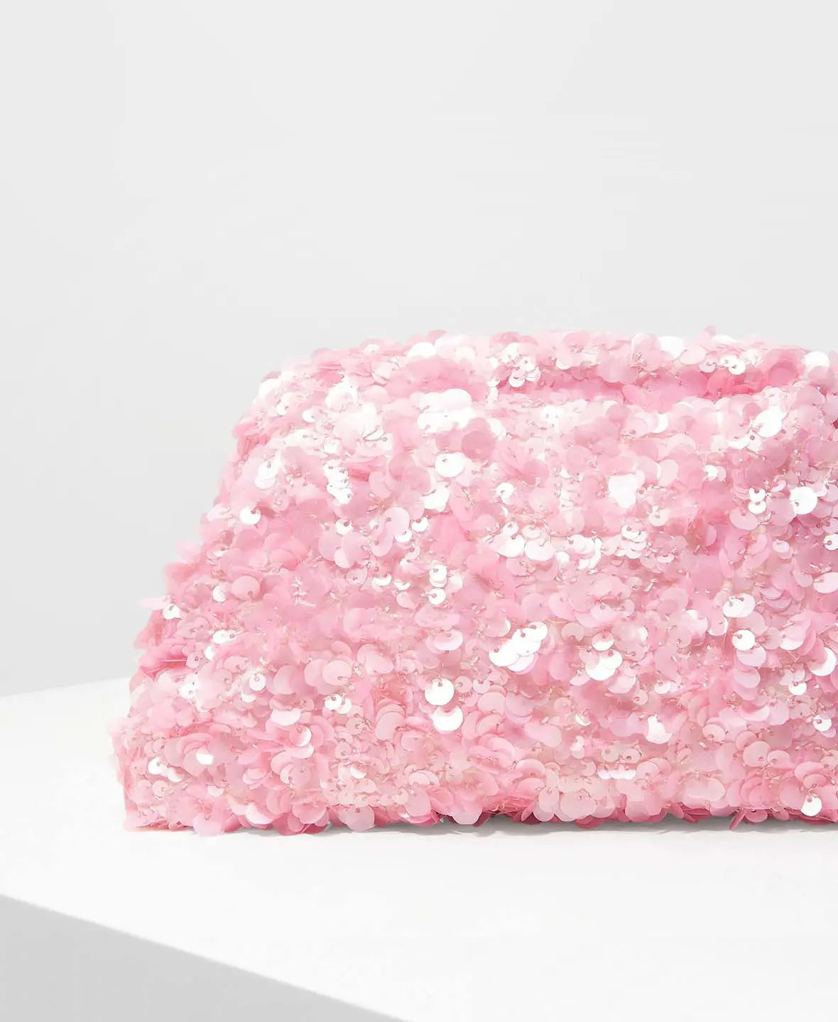 Pearlescent Sequin Clutch