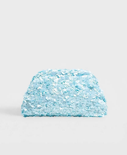 Pearlescent Sequin Clutch