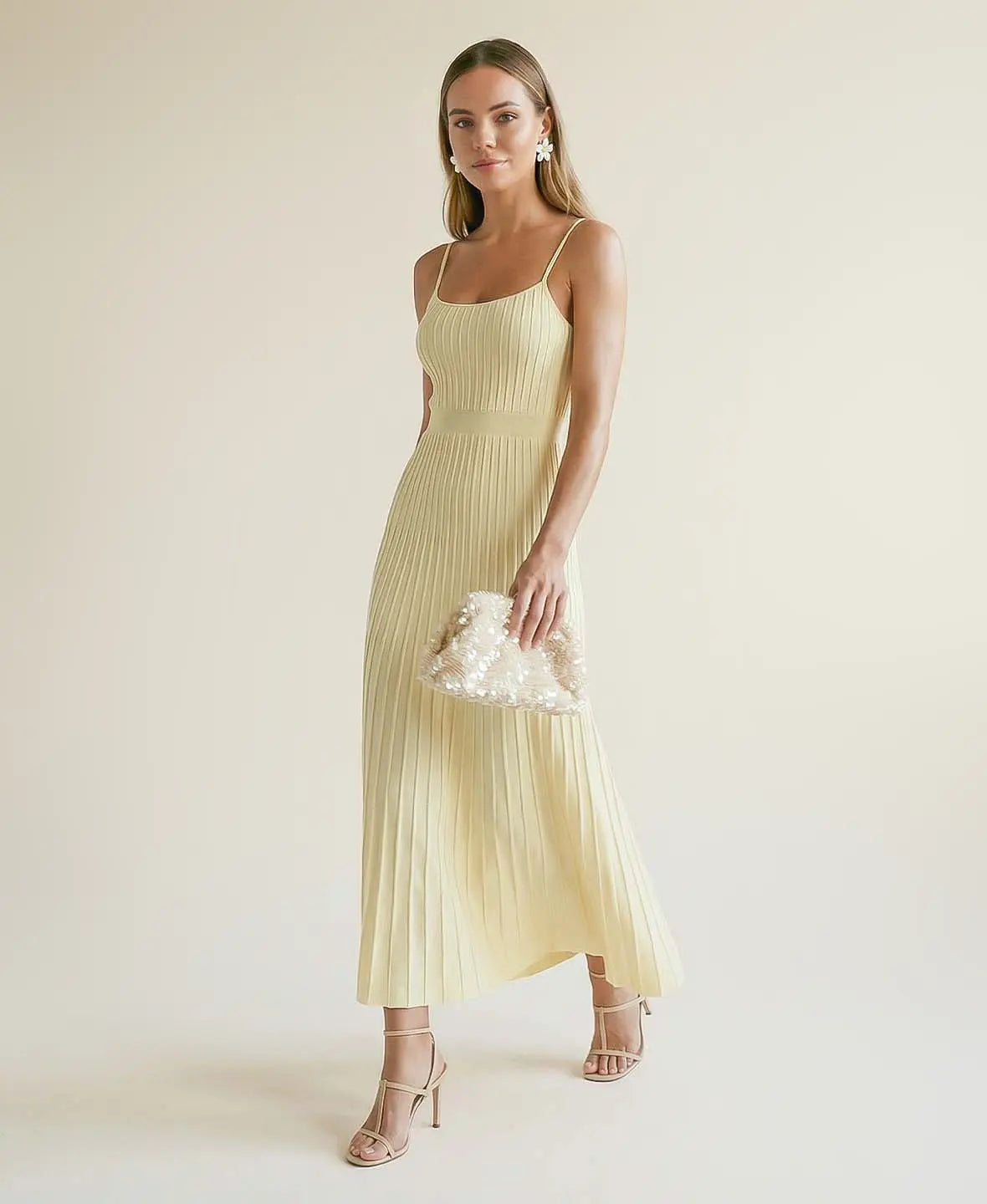 Pearlescent Sequin Clutch