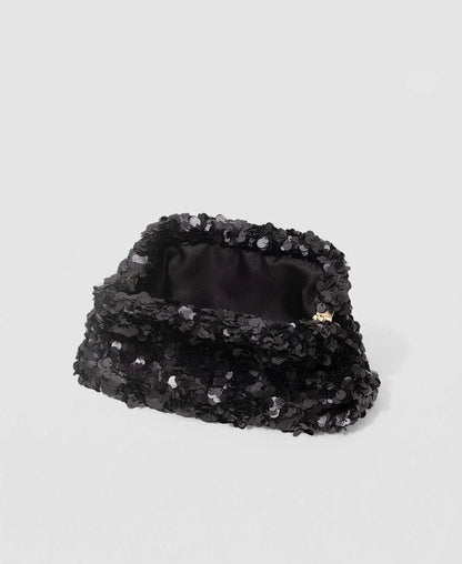 Pearlescent Sequin Clutch