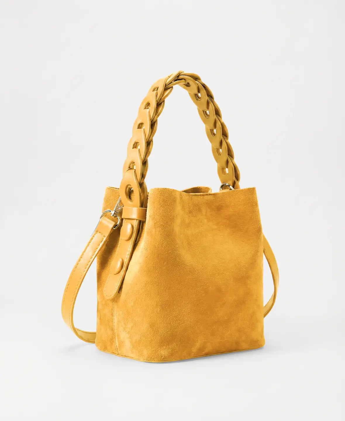 Suede-Look Bucket Bag