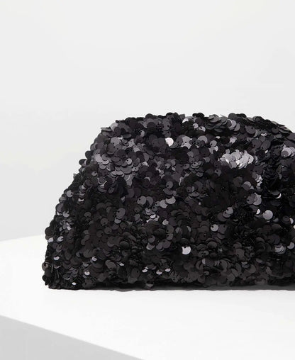 Pearlescent Sequin Clutch