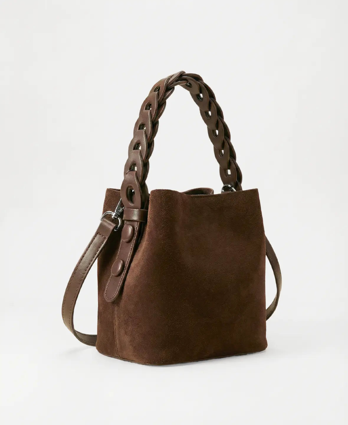 Suede-Look Bucket Bag