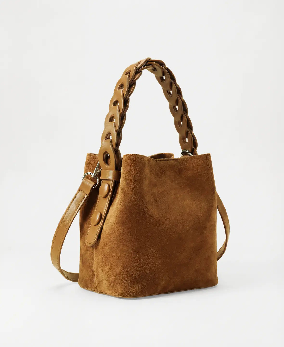 Suede-Look Bucket Bag
