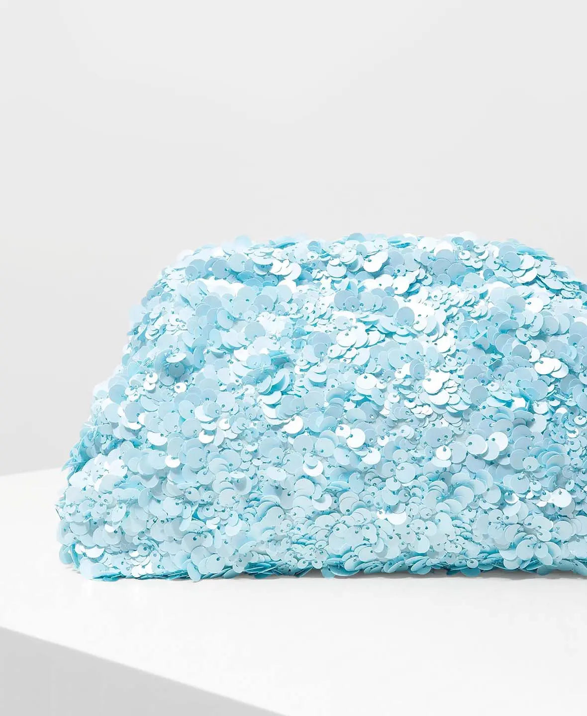 Pearlescent Sequin Clutch