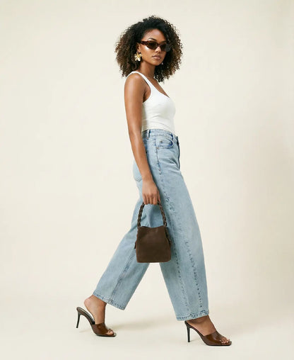 Suede-Look Bucket Bag