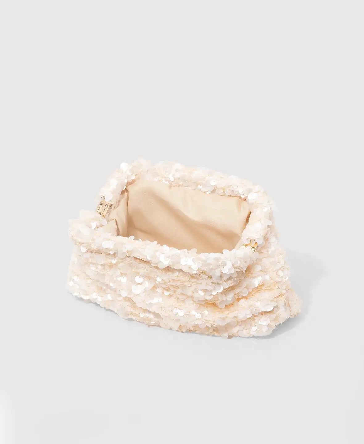 Pearlescent Sequin Clutch