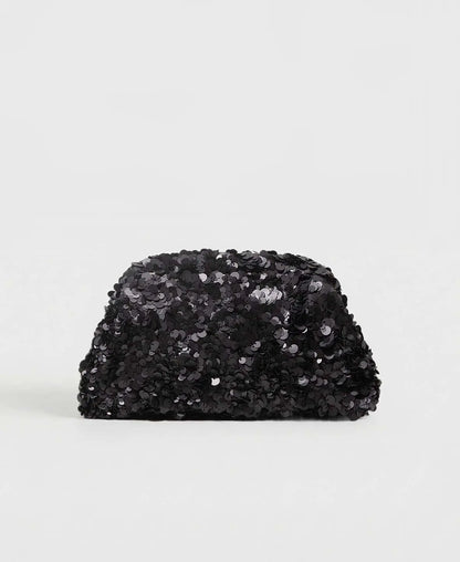 Pearlescent Sequin Clutch