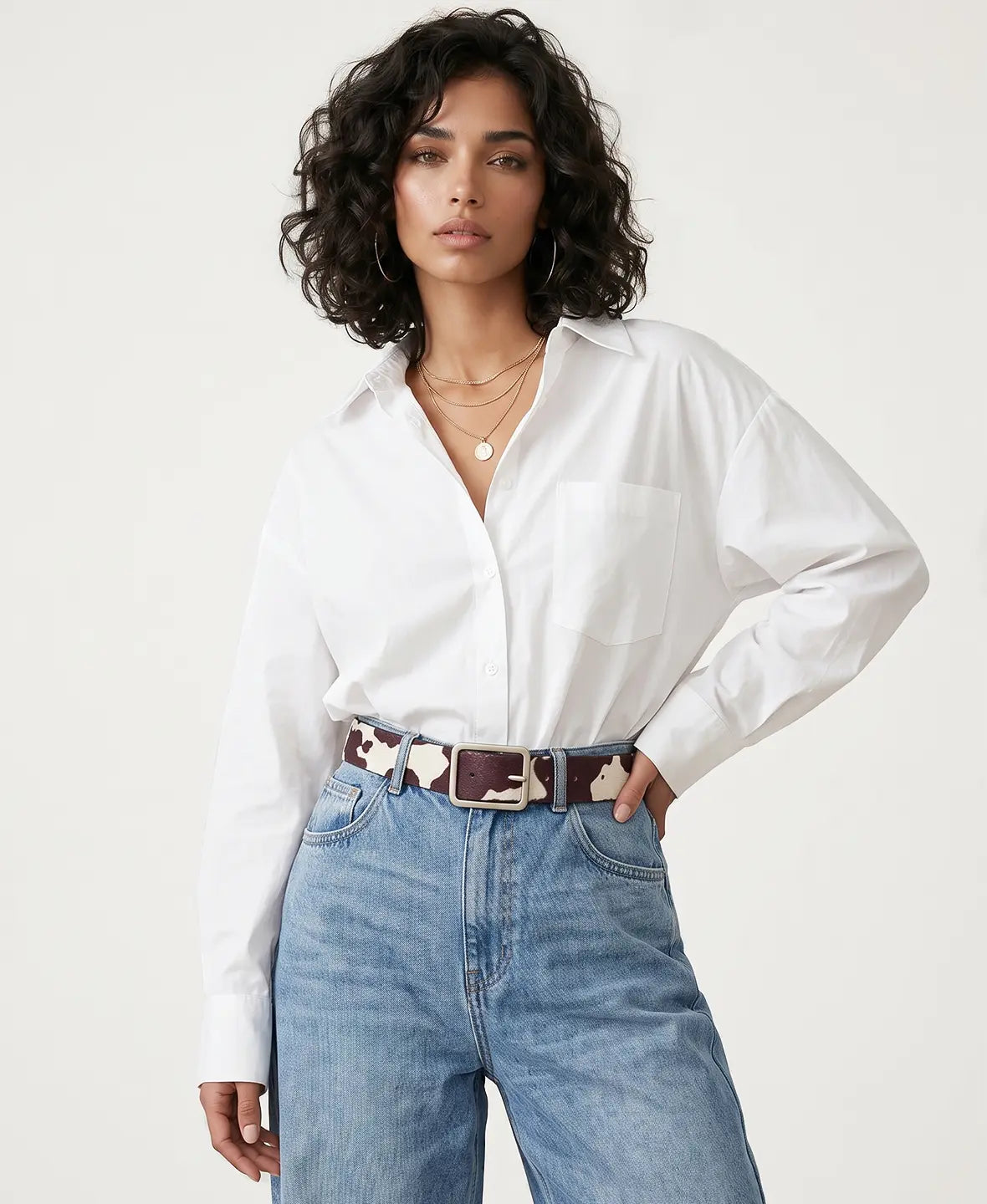Cow Printed Belt