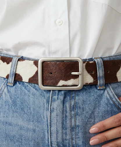 Cow Printed Belt