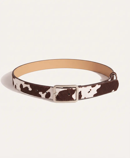 Cow Printed Belt