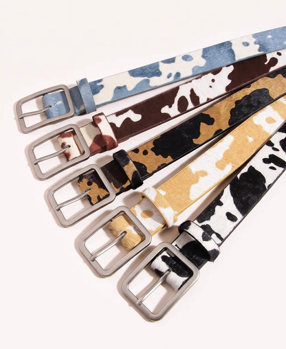 Cow Printed Belt