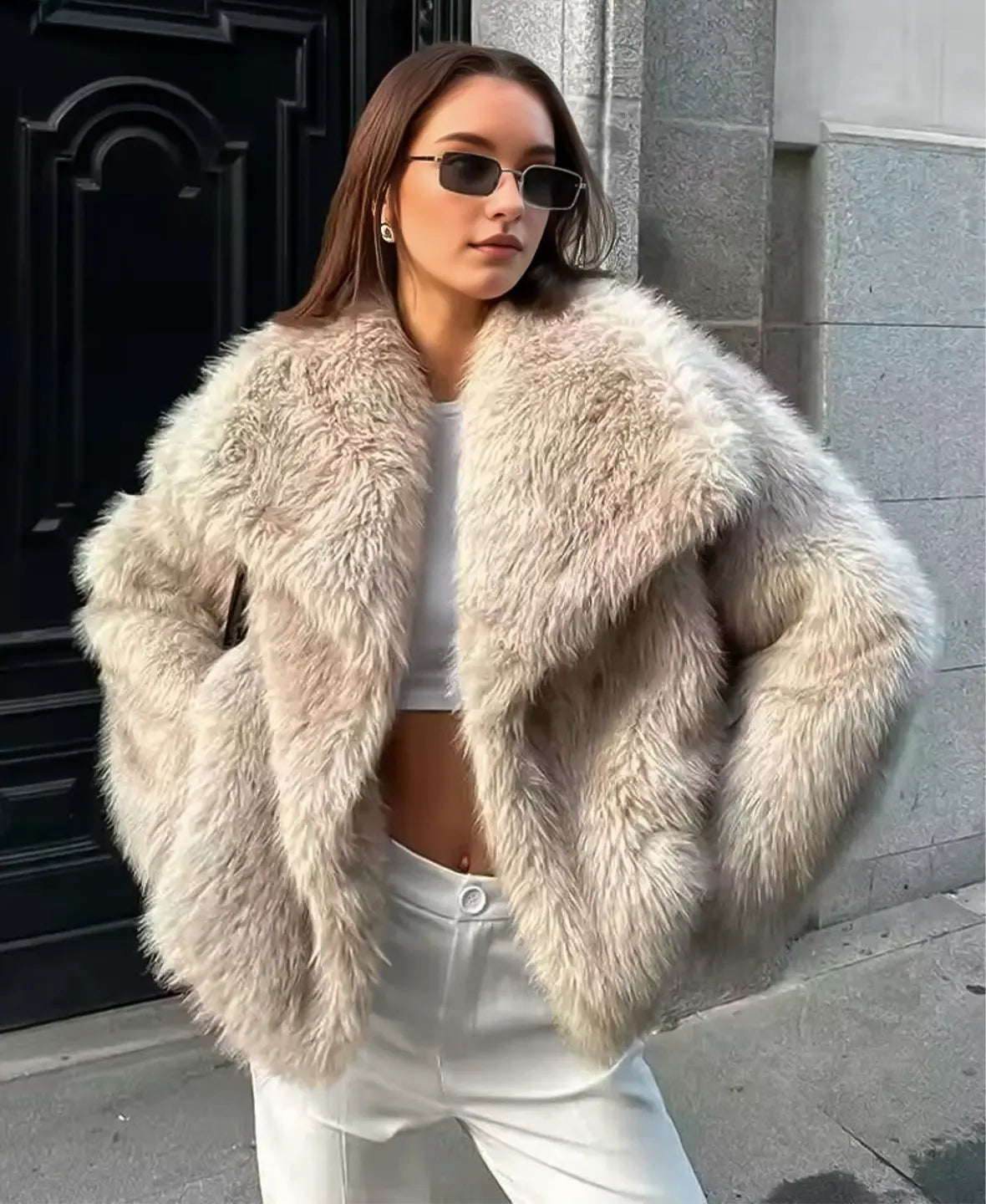 Luxe Faux Fur Chic Coat