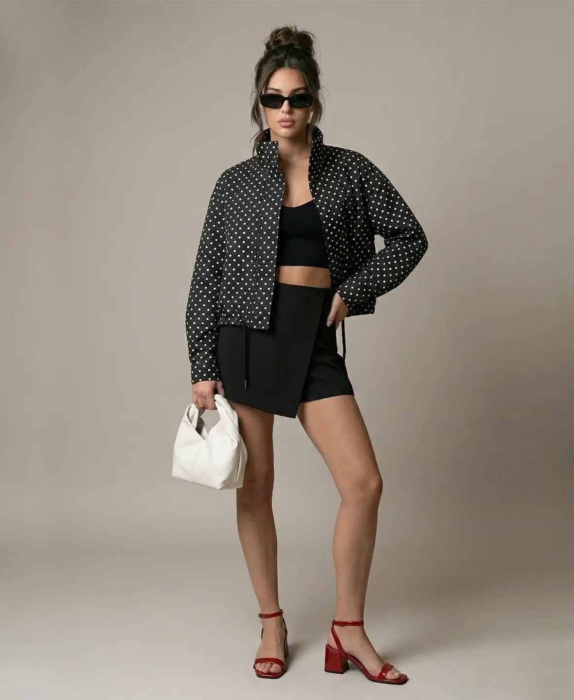 Solène Polka-Dot Set