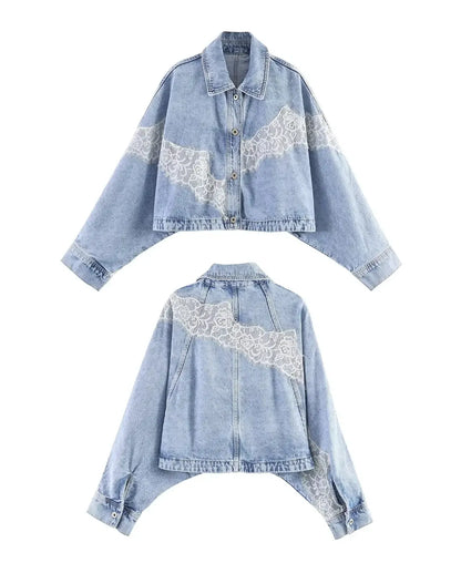 Muse Lace Denim Jacket