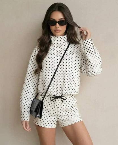 Solène Polka-Dot Set