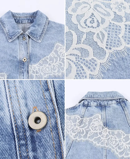 Muse Lace Denim Jacket