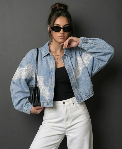 Muse Lace Denim Jacket