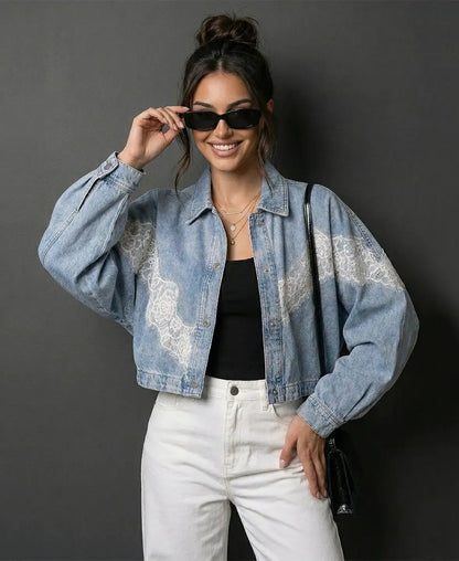 Muse Lace Denim Jacket