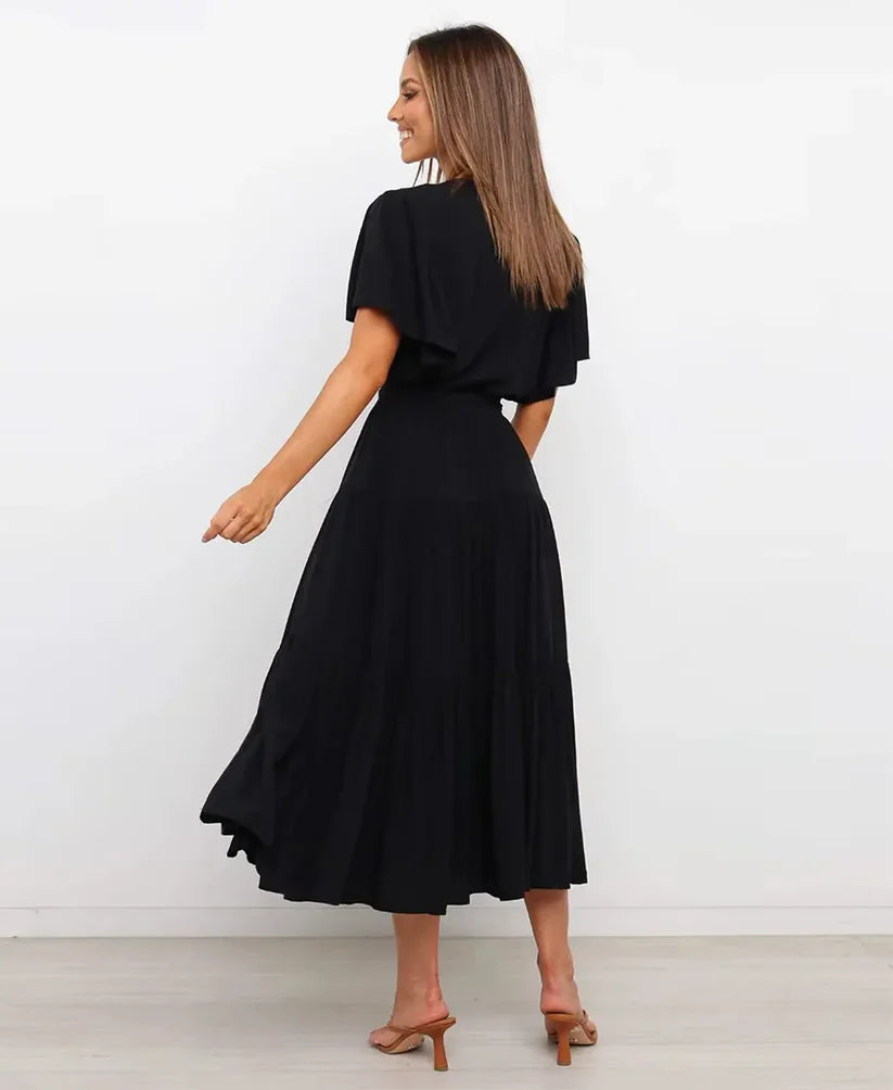 Amélie High Waist Midi Dress
