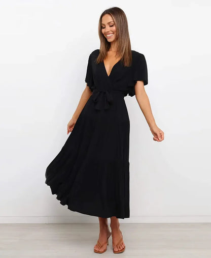 Amélie High Waist Midi Dress
