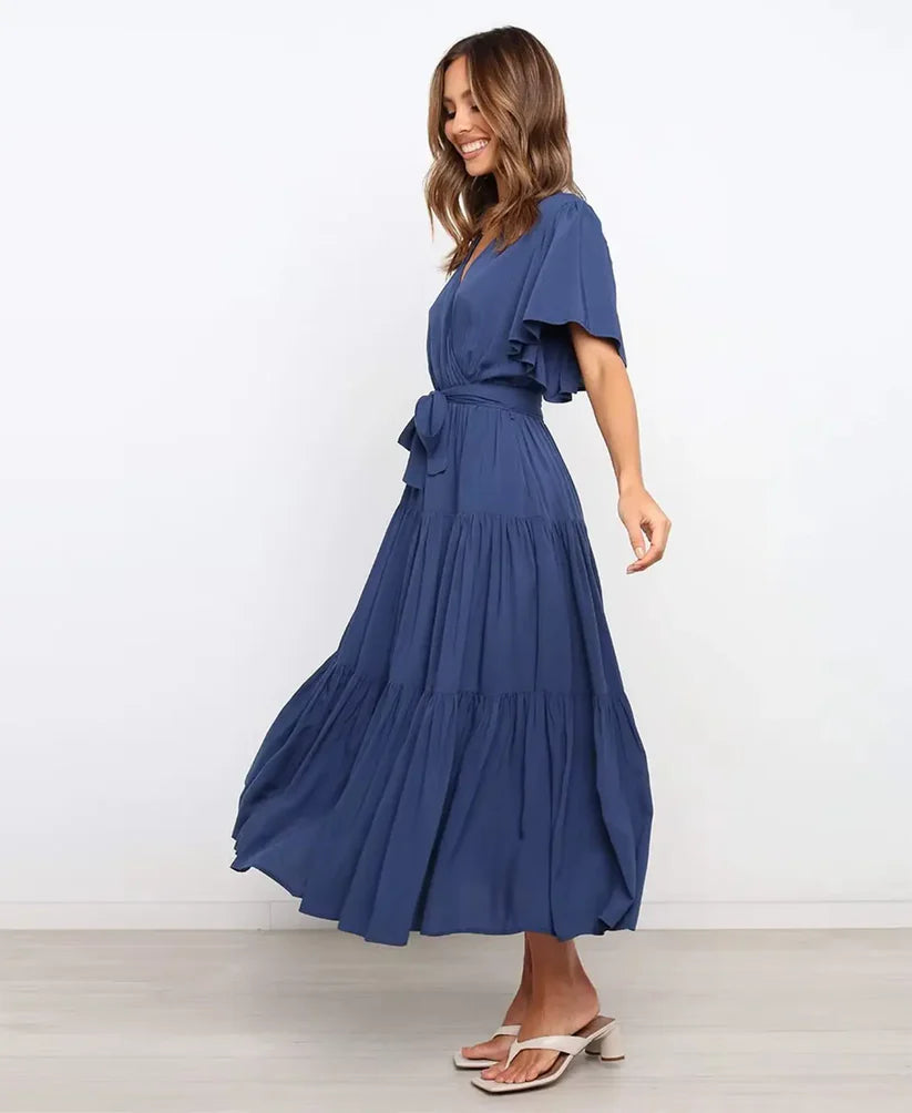 Amélie High Waist Midi Dress