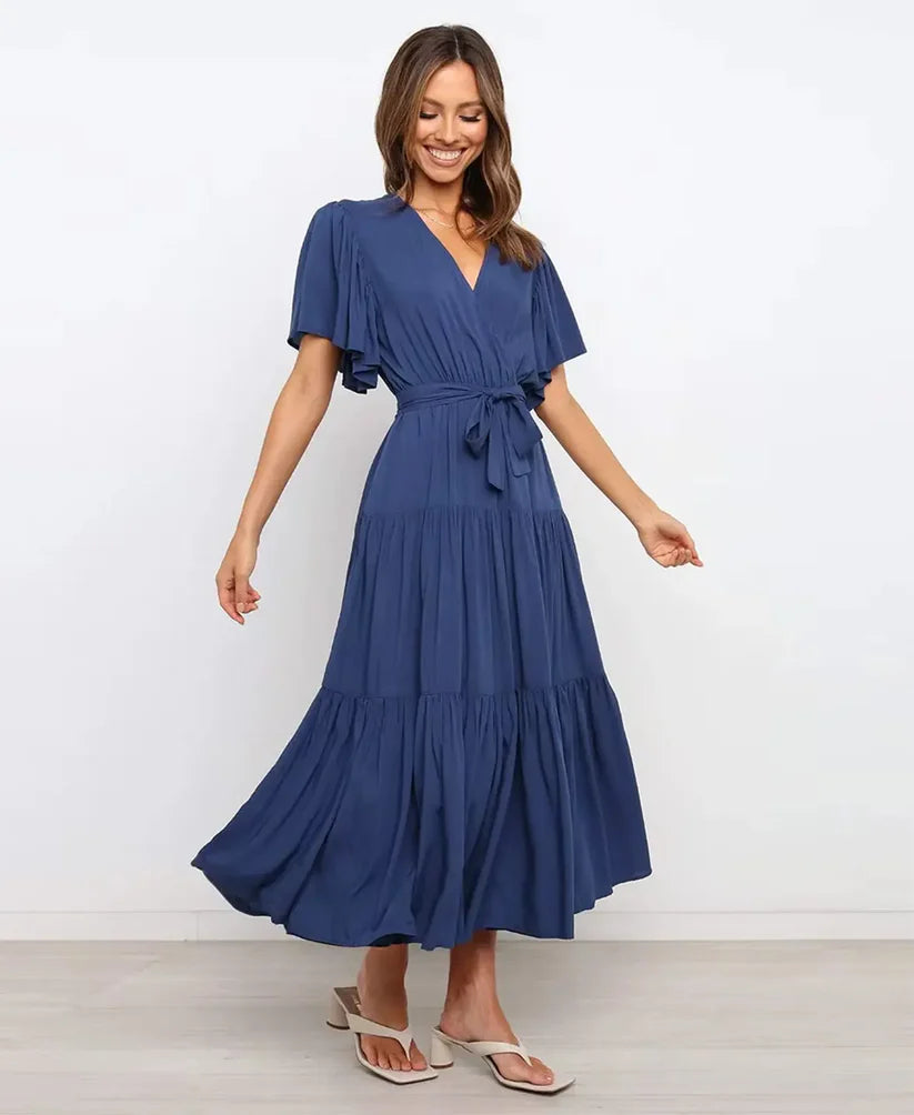 Amélie High Waist Midi Dress