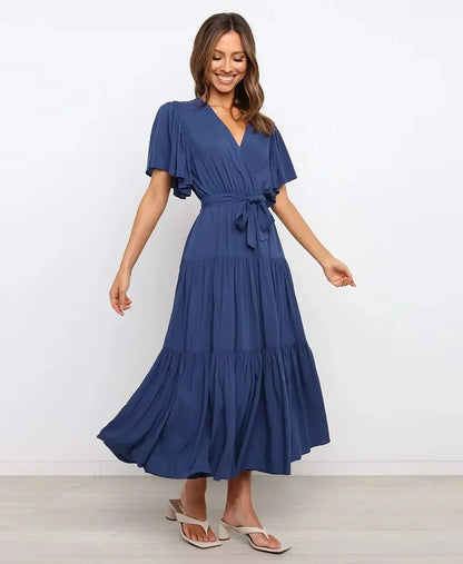 Amélie High Waist Midi Dress