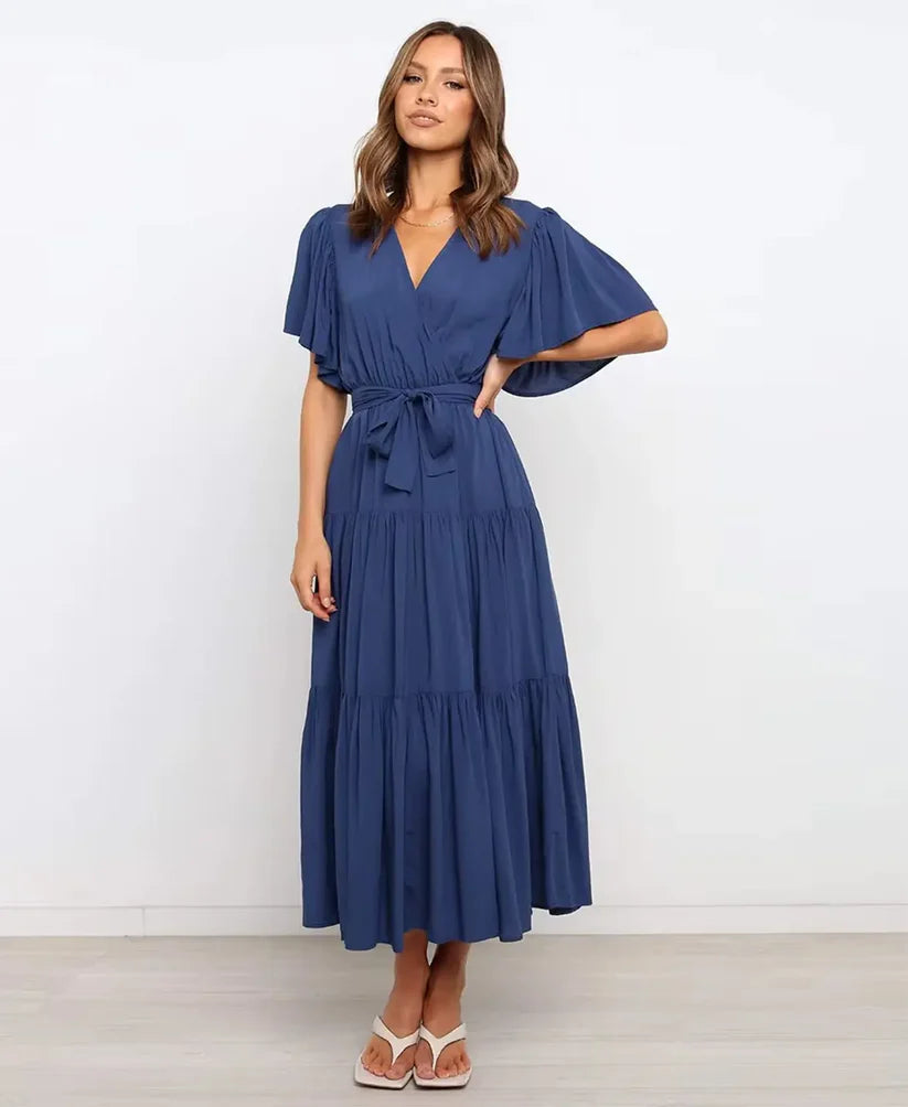 Amélie High Waist Midi Dress