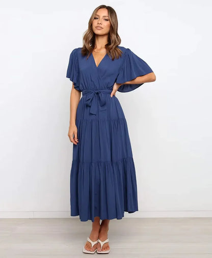 Amélie High Waist Midi Dress