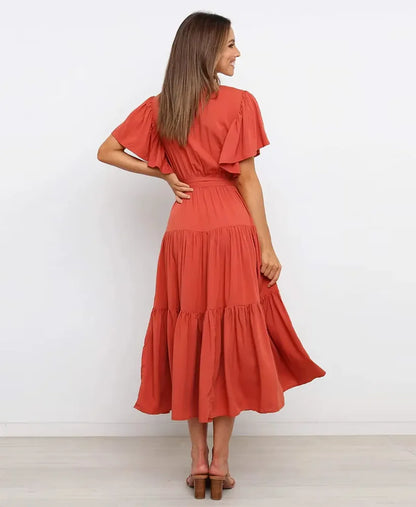 Amélie High Waist Midi Dress